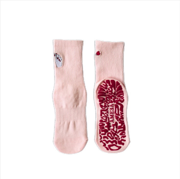 CHERRY Series グリップソックス｜BabyPink & Red