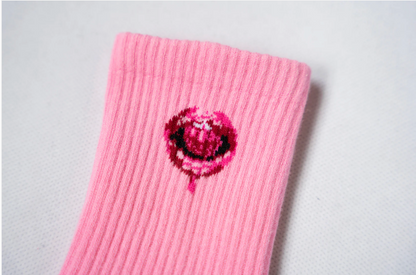 CHERRY Series グリップソックス｜Pink × Raspberry