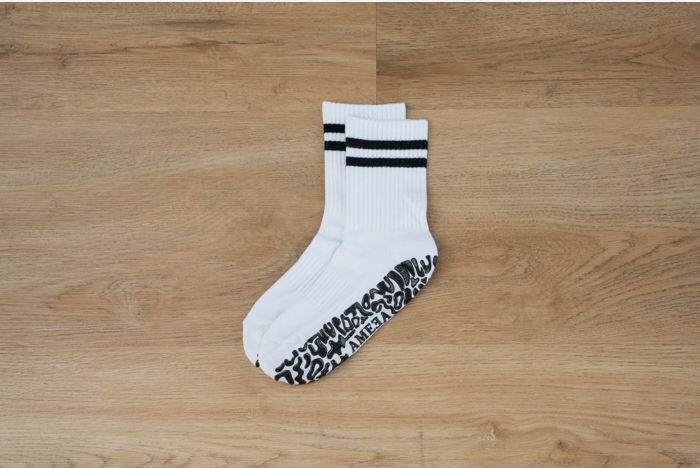 Crew Grip Socks グリップソックス｜White / Black