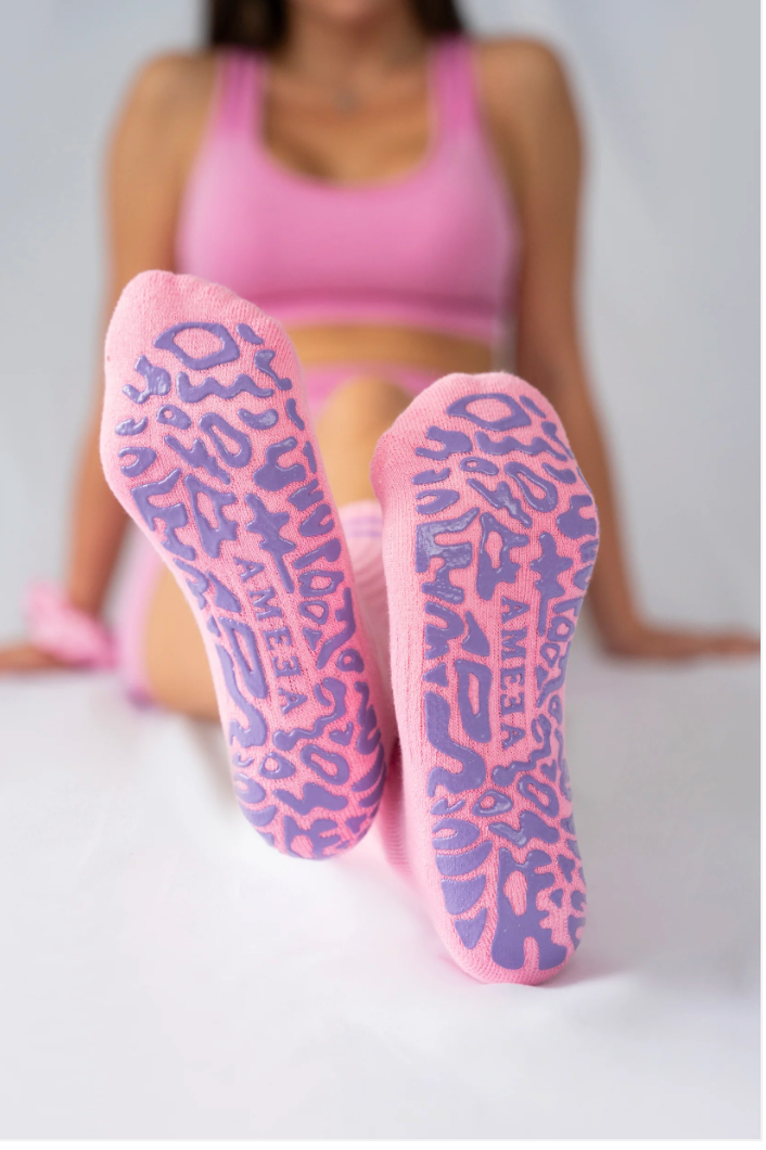 Crew Grip Socks グリップソックス｜Pink / Purple