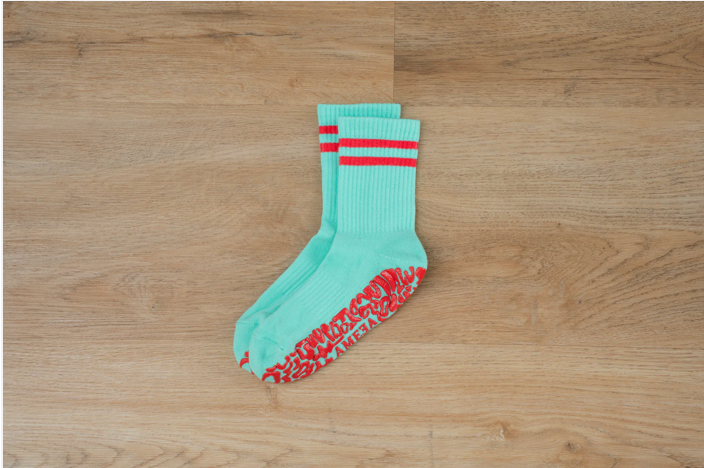Crew Grip Socks グリップソックス｜Aqua × Watermelon