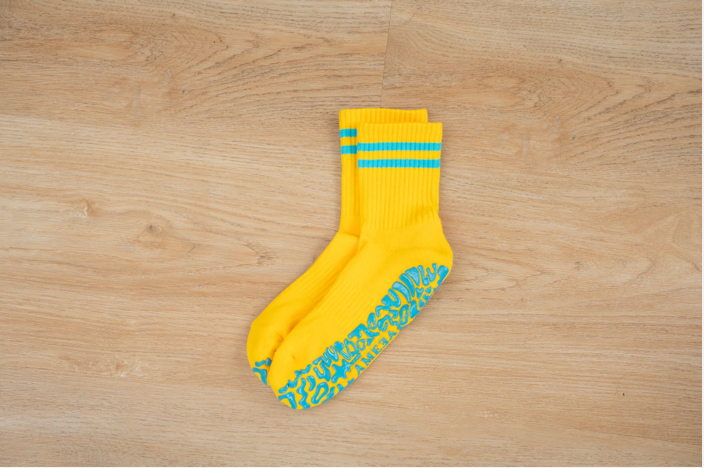 Crew Grip Socks グリップソックス｜Yellow / Turquoise