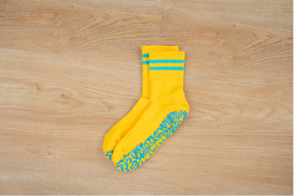Crew Grip Socks グリップソックス｜Yellow / Turquoise