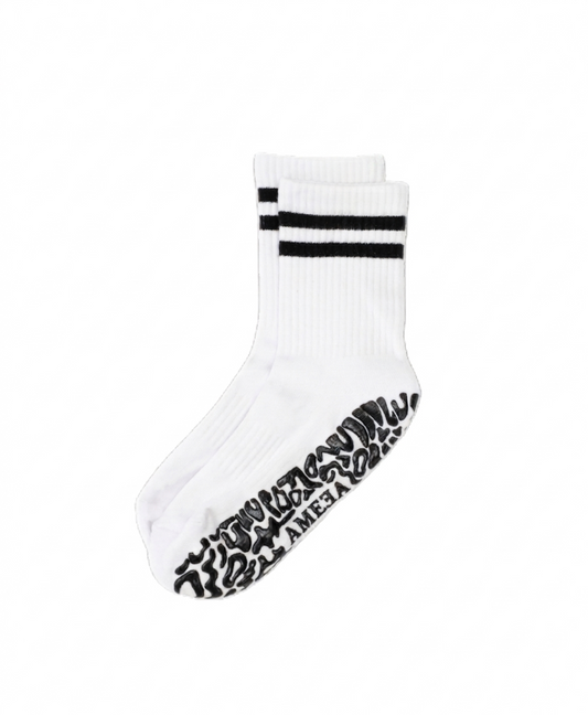Crew Grip Socks グリップソックス｜White / Black